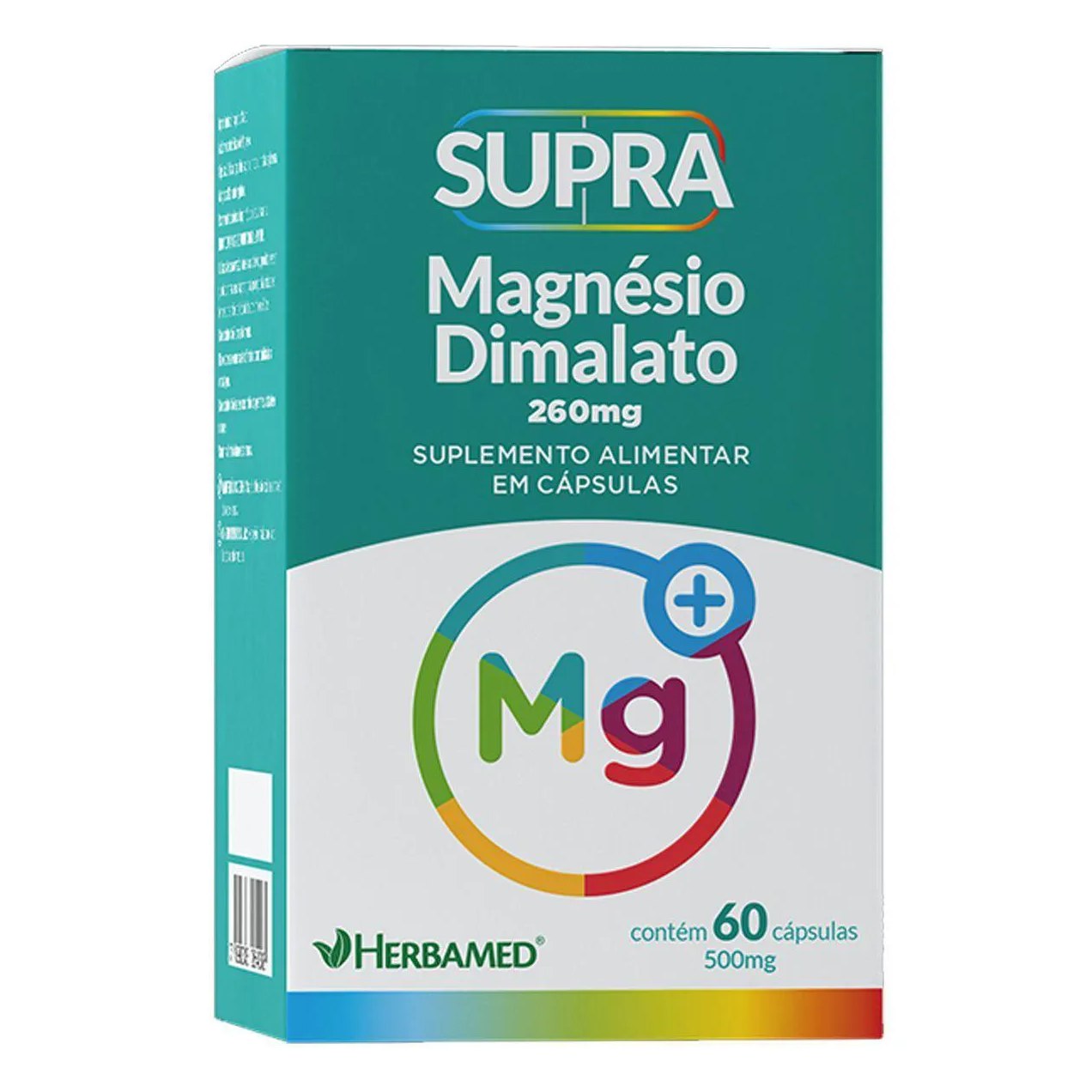 Supra Magnésio Dimalato - 500Mg 60 Cápsulas - Herbamed