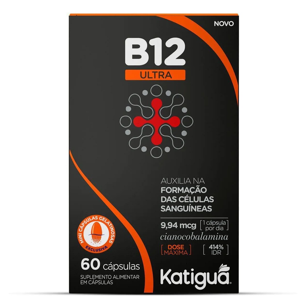 Vitamina B12 Ultra - 60 Cápsulas Gelatinosas - Katiguá