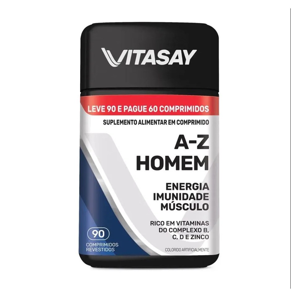 Polivitamínico Vitasay A-Z Homem 90 comprimidos