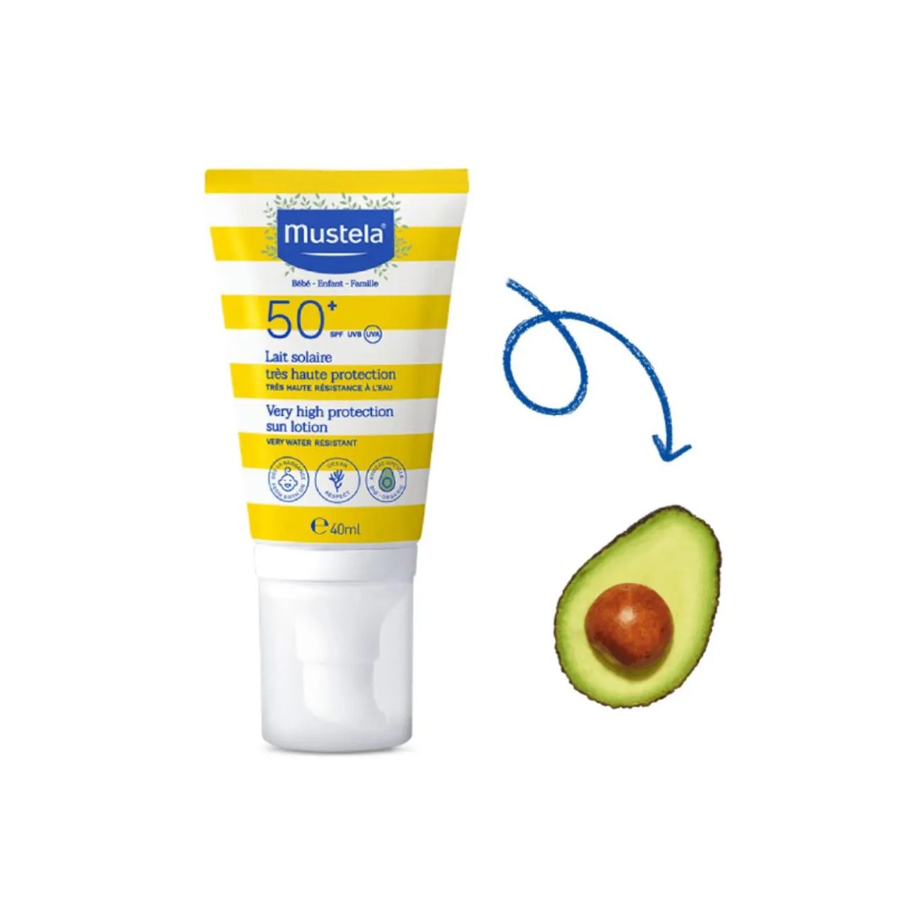 Protetor Solar Mustela Alta Proteção Fps 50 40Ml
