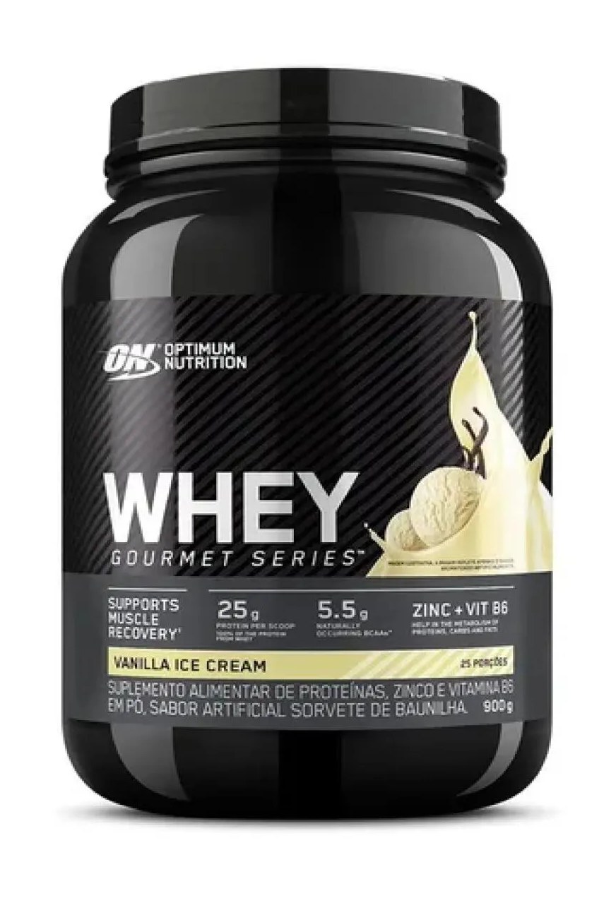Whey Protein 100% Optimum Nutrition On Gourmet Vanilla Ice Cream 900g