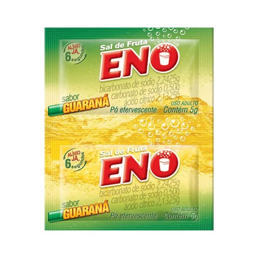 Sal de Fruta Eno Sabor Guaraná com 2 Envelopes de 5g