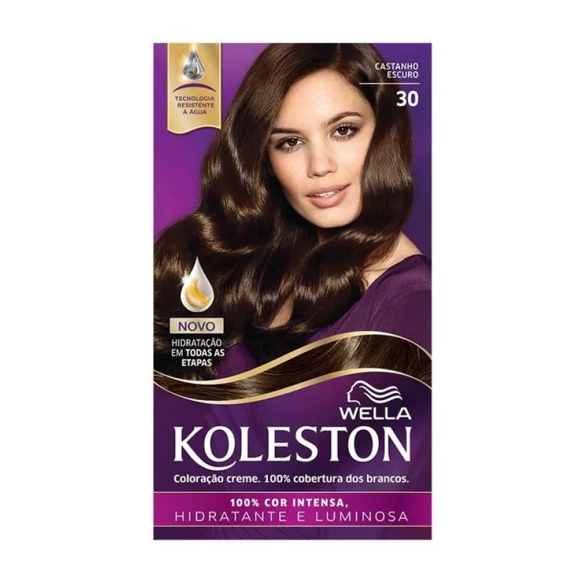 Tinta de Cabelo Koleston Castanho Escuro 30 55g