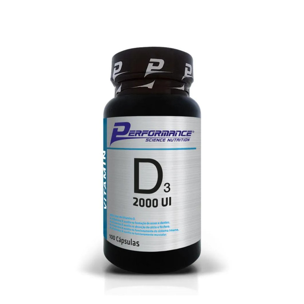 Vitamina D3 2000ui Performance Nutrition - 100 Cápsulas