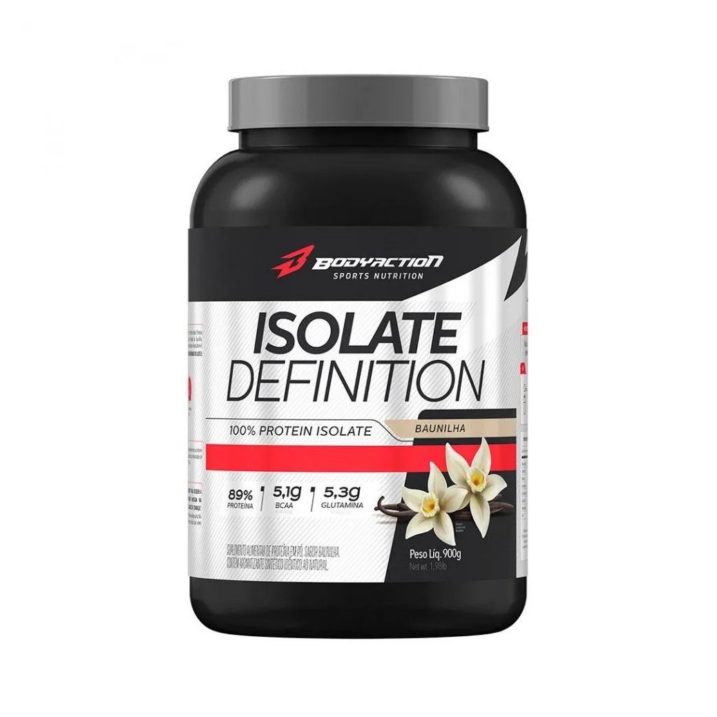 Proteína Isolada em Pó Body Action Isolate Definition Baunilha 900g
