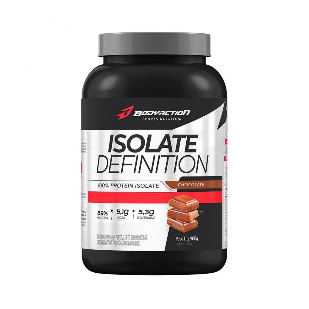 Proteína Isolada em Pó Body Action Isolate Definition Chocolate 900g