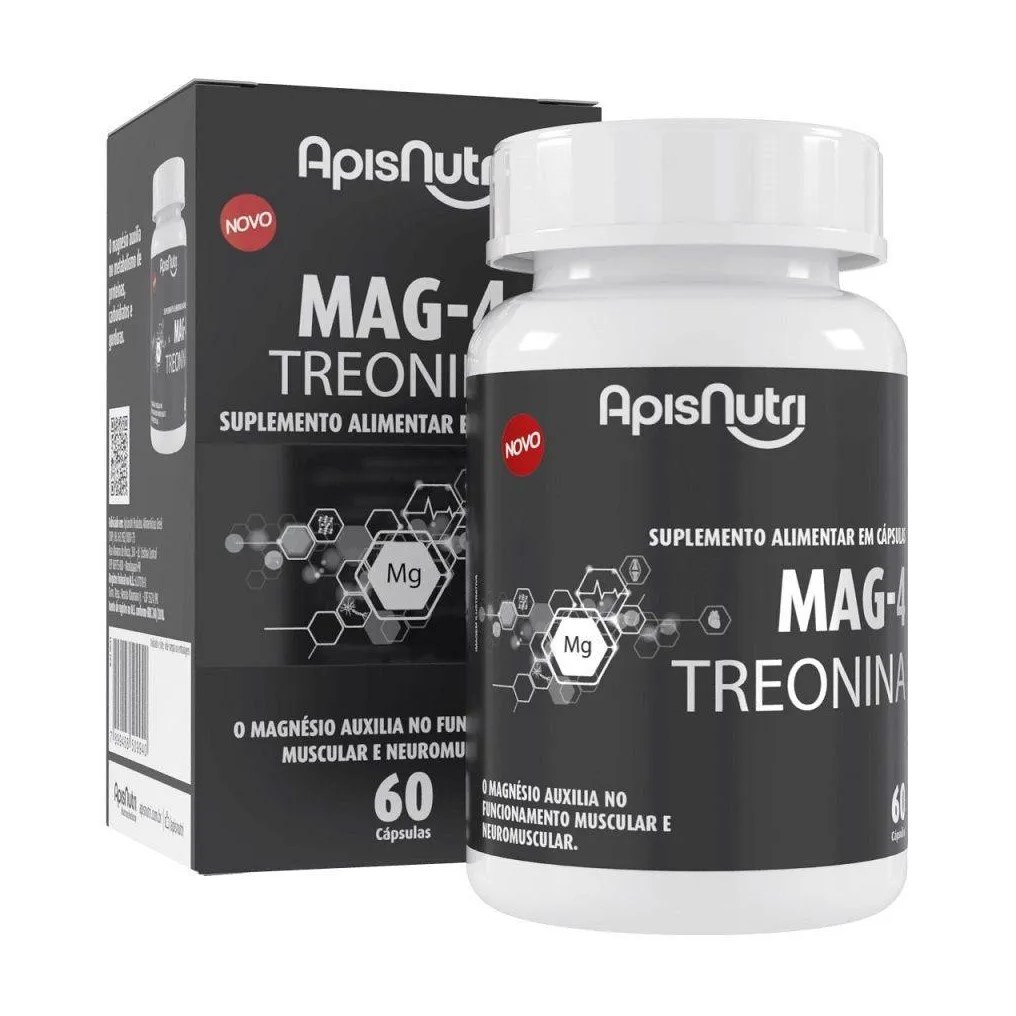Suplemento Apisnutri Mag-4 + Treonina 60 cápsulas