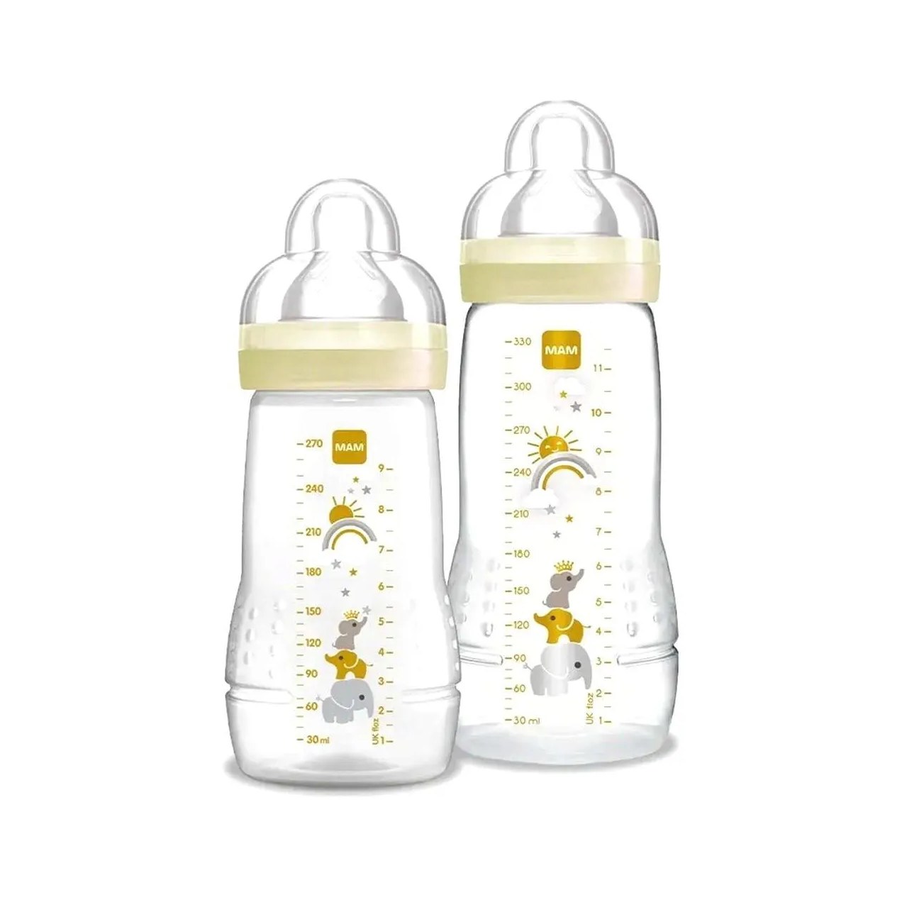 Kit Mamadeira MAM Easy Active 2M+ Neutra 270ml + 330ml
