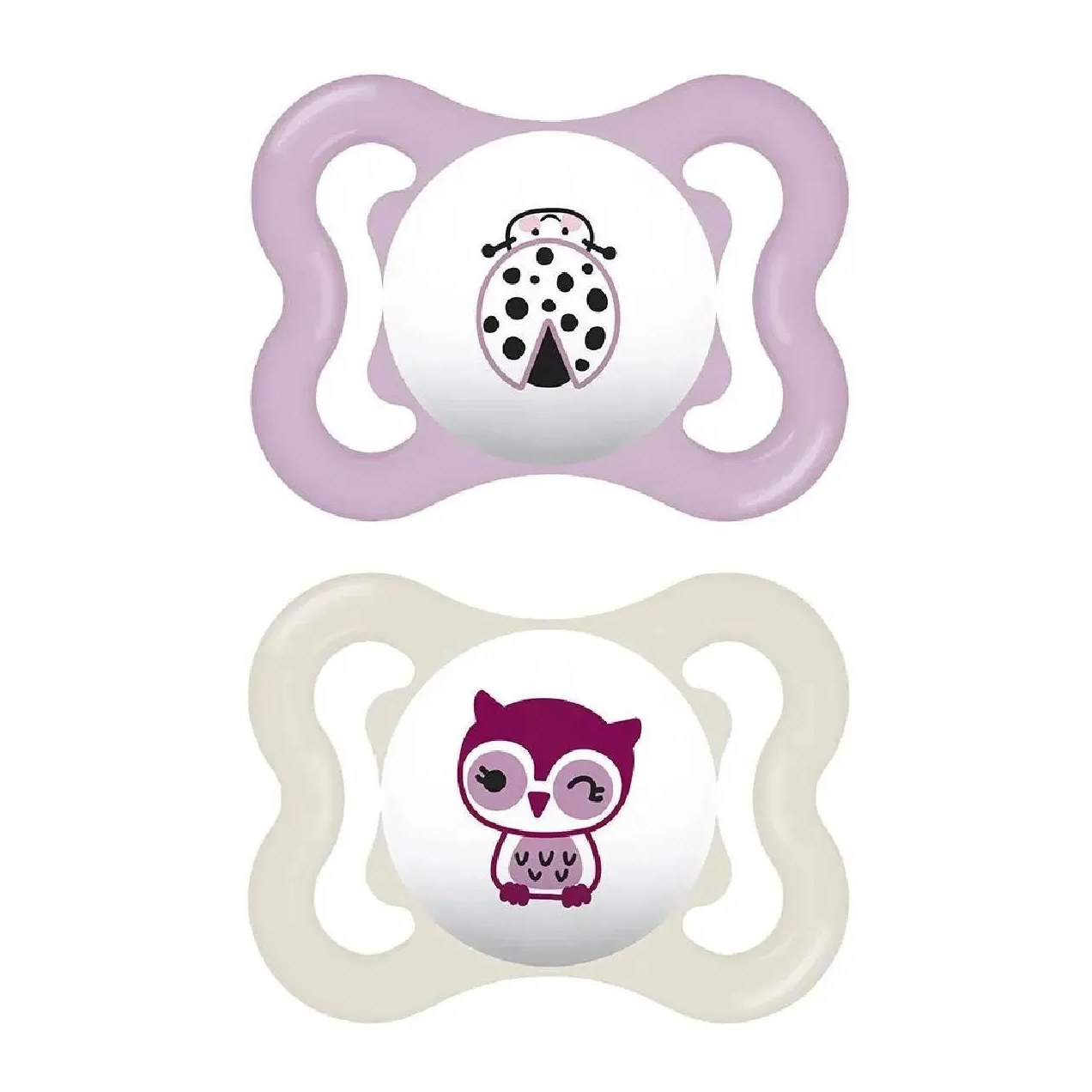 Kit com 2 Chupetas Supreme Bico de Silicone 0m+ Rosa - Mam