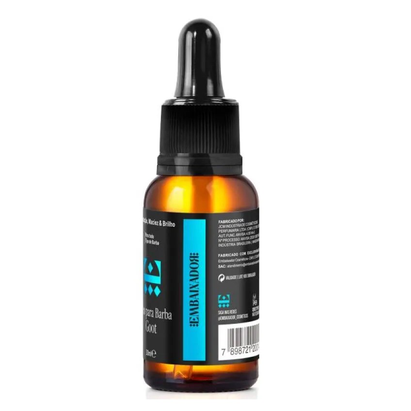 Kit Barba Goot - Óleo + Balm + Shampoo Barba Embaixador 200ml