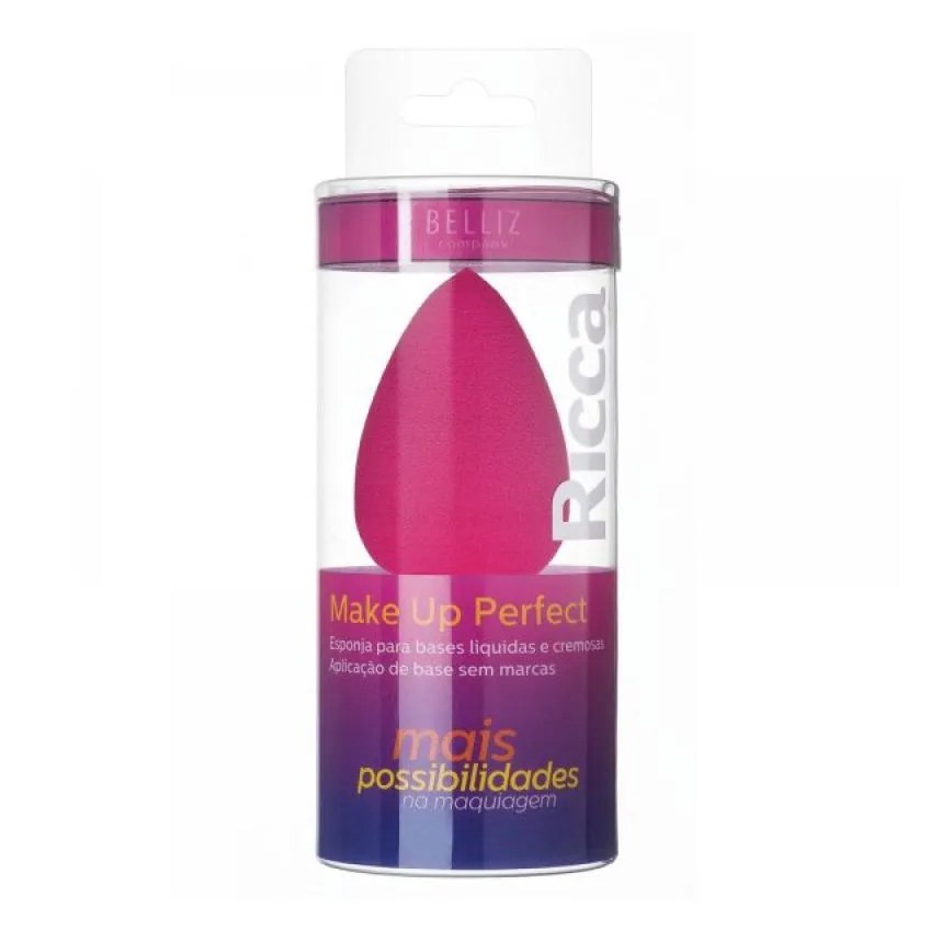 Esponja Ricca Make Up Perfect Rosa