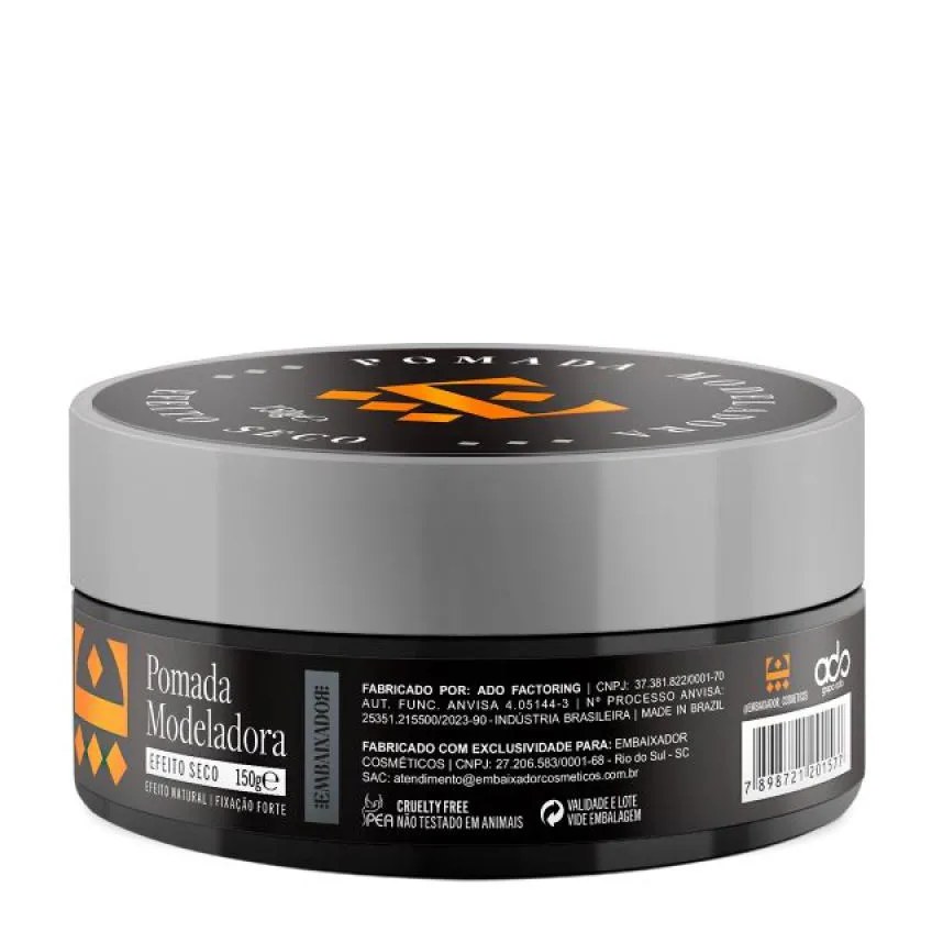 Pomada para Cabelo Efeito Seco Embaixador 150g