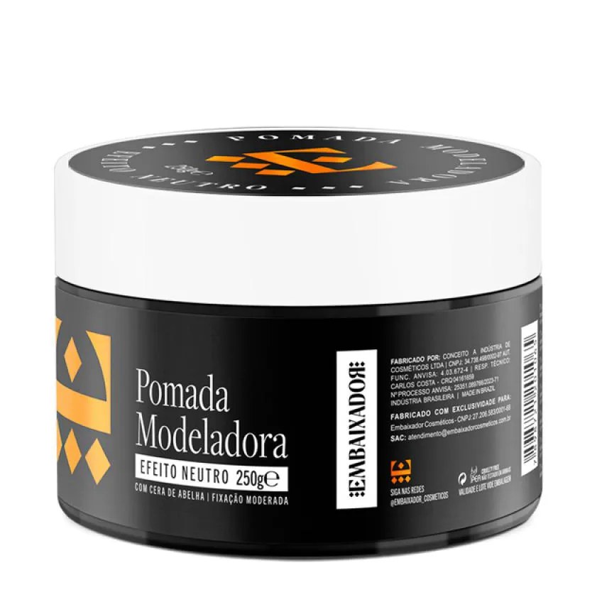 Pomada para Cabelo Efeito Neutro Embaixador 250g