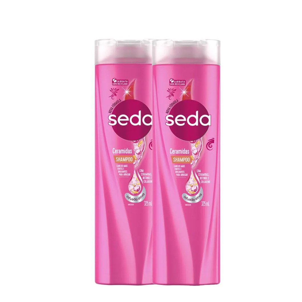Kit 2 Shampoos Seda Cocriações Ceramidas 325ml