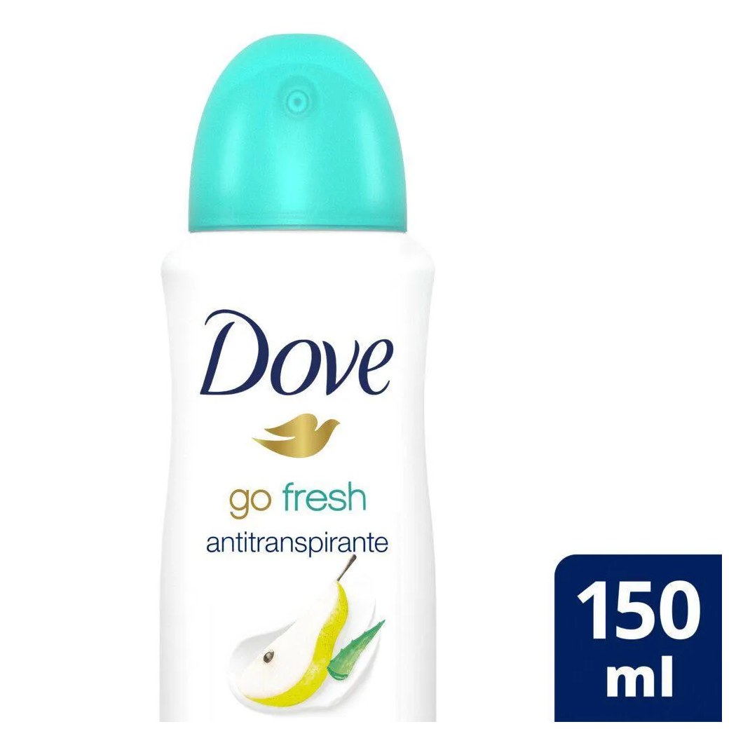Desodorante Antitranspirante Aerossol Dove Go Fresh Pera e Aloe Vera 150ml