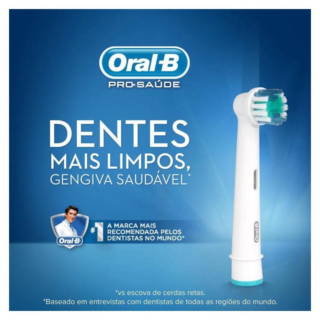 Refil Escova Elétrica Oral-B Precision Clean - 4 unidades