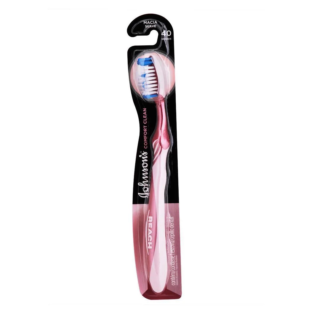Escova Dental J&j Reach Comfort Clean Macia 40
