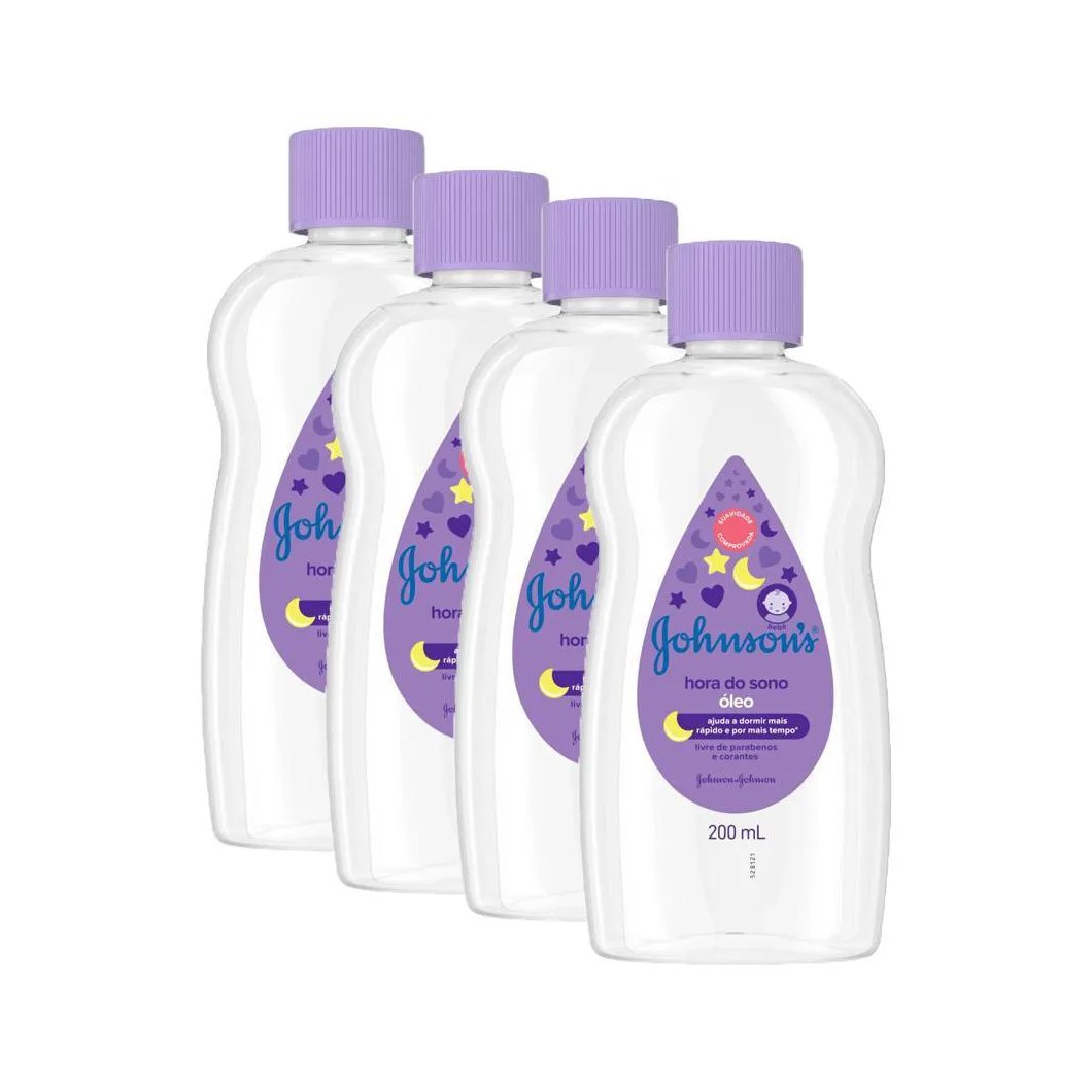 Kit 4 Óleos Johnson's Hora do Sono 200ml