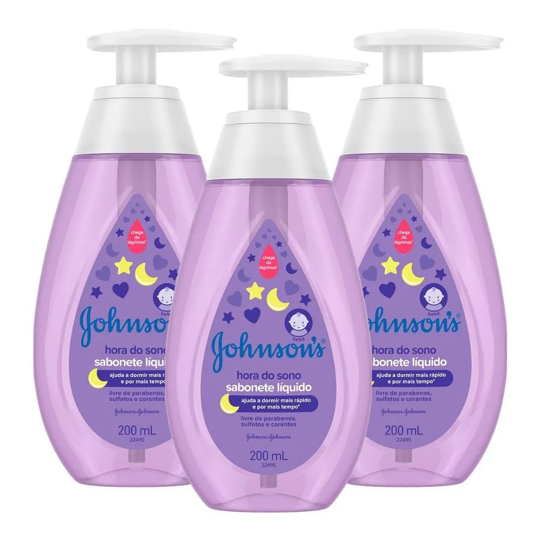 Leve 3 Pague 2 Sabonetes Líquidos Johnson's Baby Hora do Sono