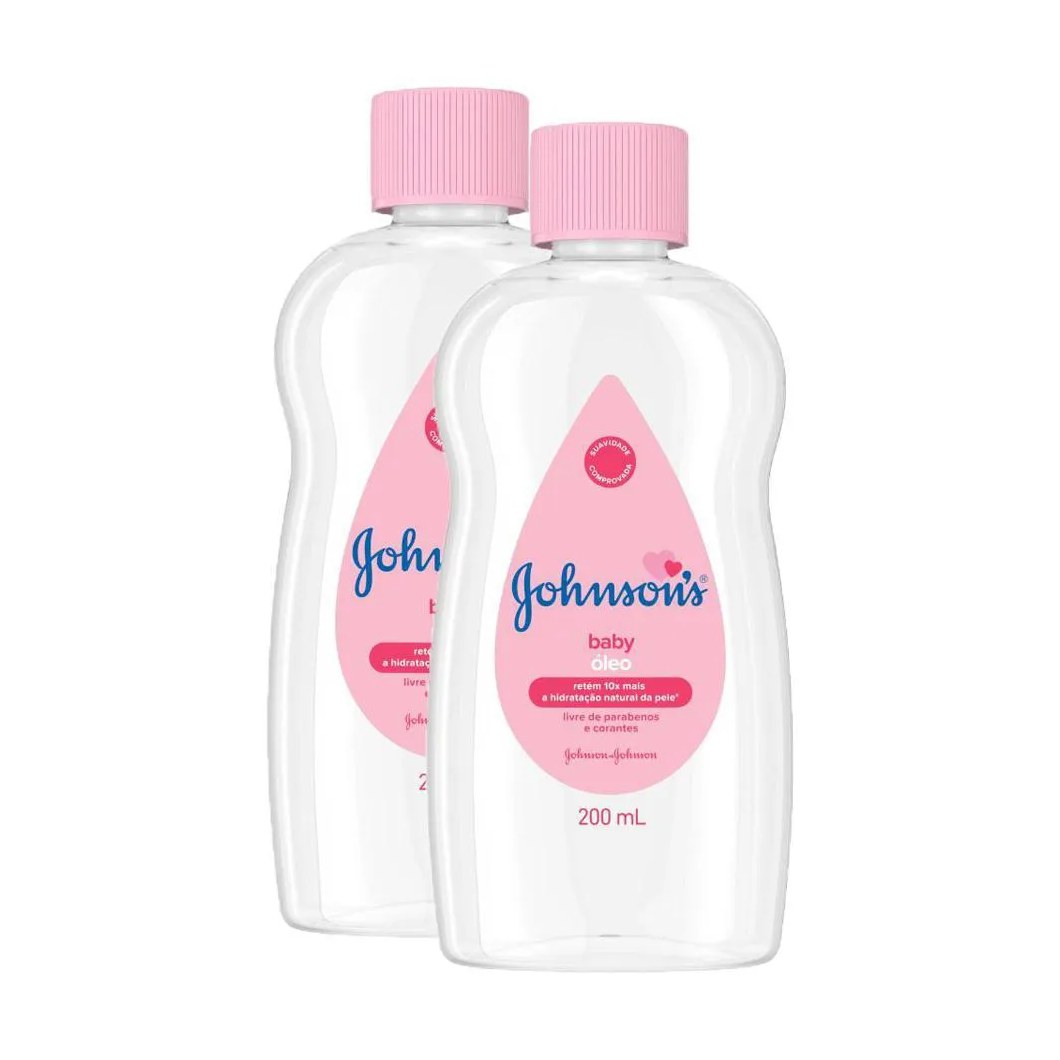 Kit 2 Óleos Johnson's Puro 200ml