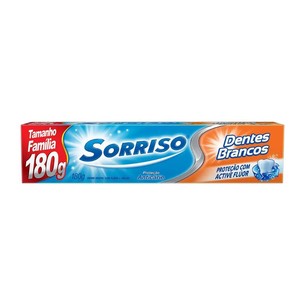 Creme Dental Sorriso Dentes Brancos 180g