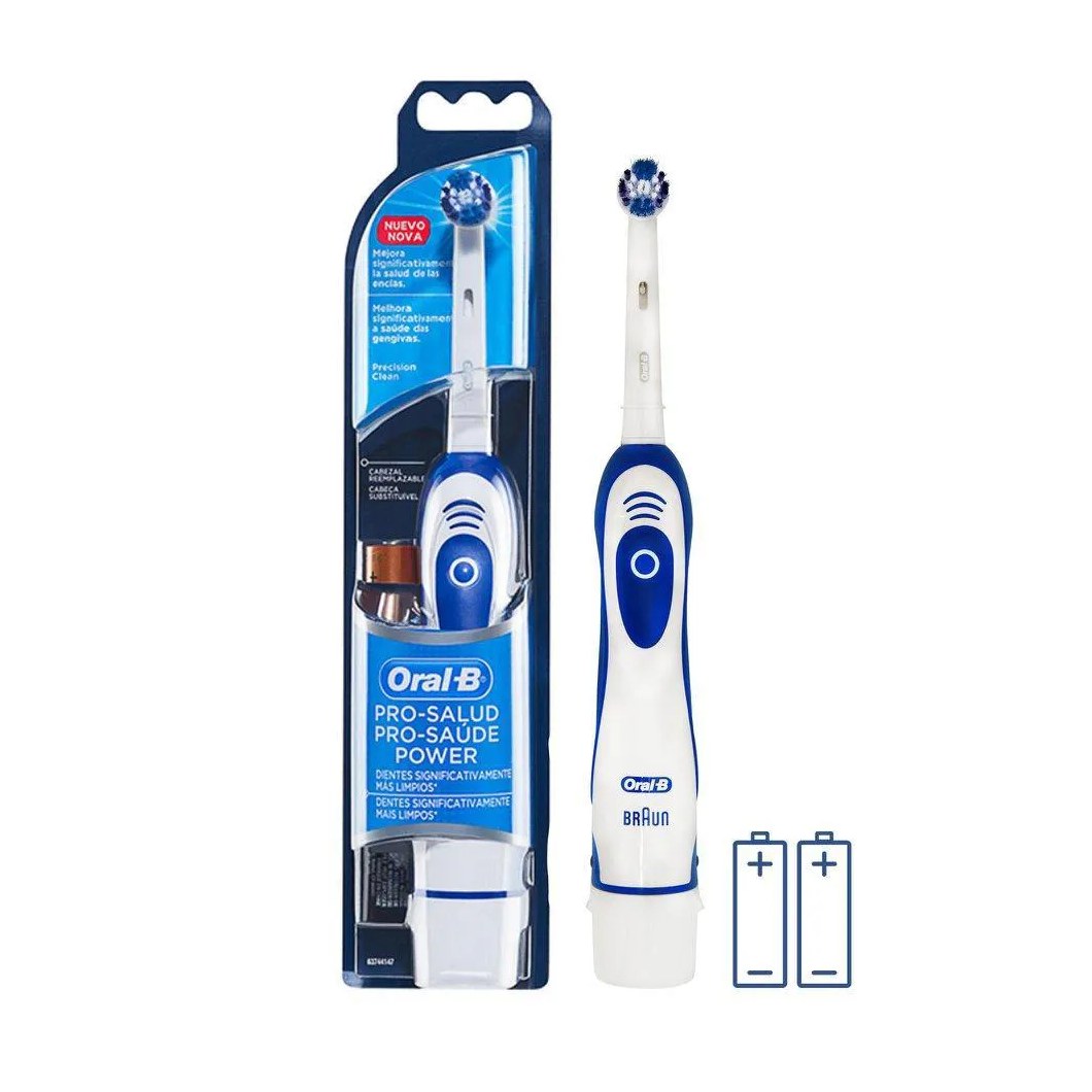 Escova Dental Elétrica Oral-B Pro-Saúde Power + 2 Pilhas