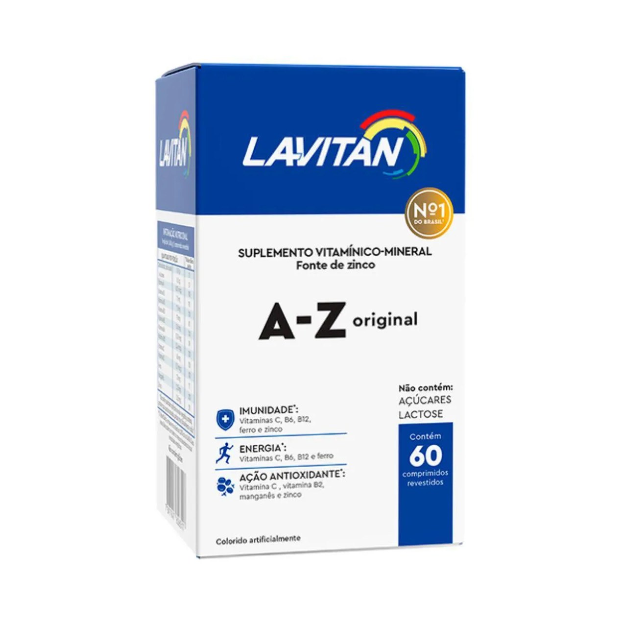 Vitamina a - Z Original com 60 Cpr - Lavitan