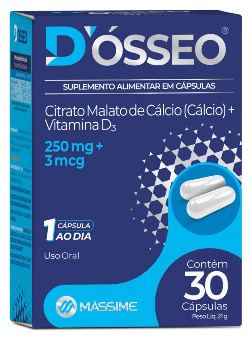 D´ósseo D3 - 30 Cápsulas. Massime