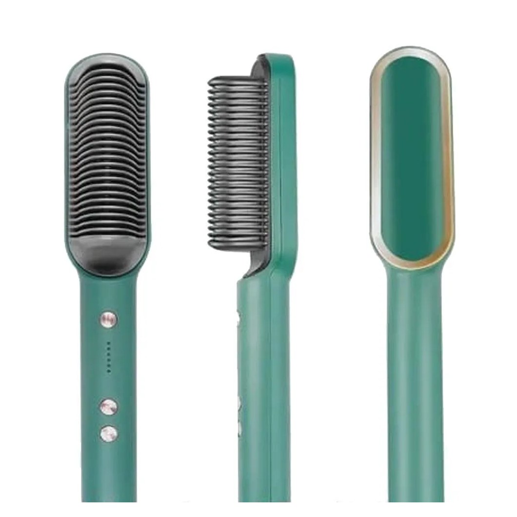 Chapinha Escova Secadora Profissional De Cabelo Pente Verde
