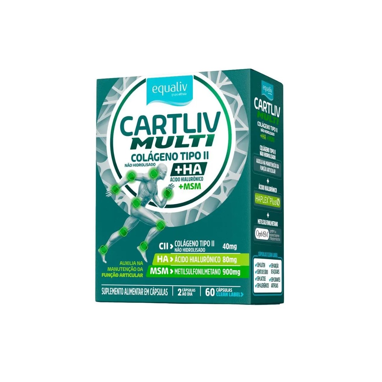 Cartliv Multi 60cáps Colágeno Tipo2 Hialurônico Msm Equaliv