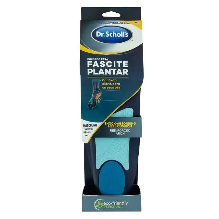 Palmilha Dr. Scholls P/ Alivio da Fascite Plantar (esporao) 40-45