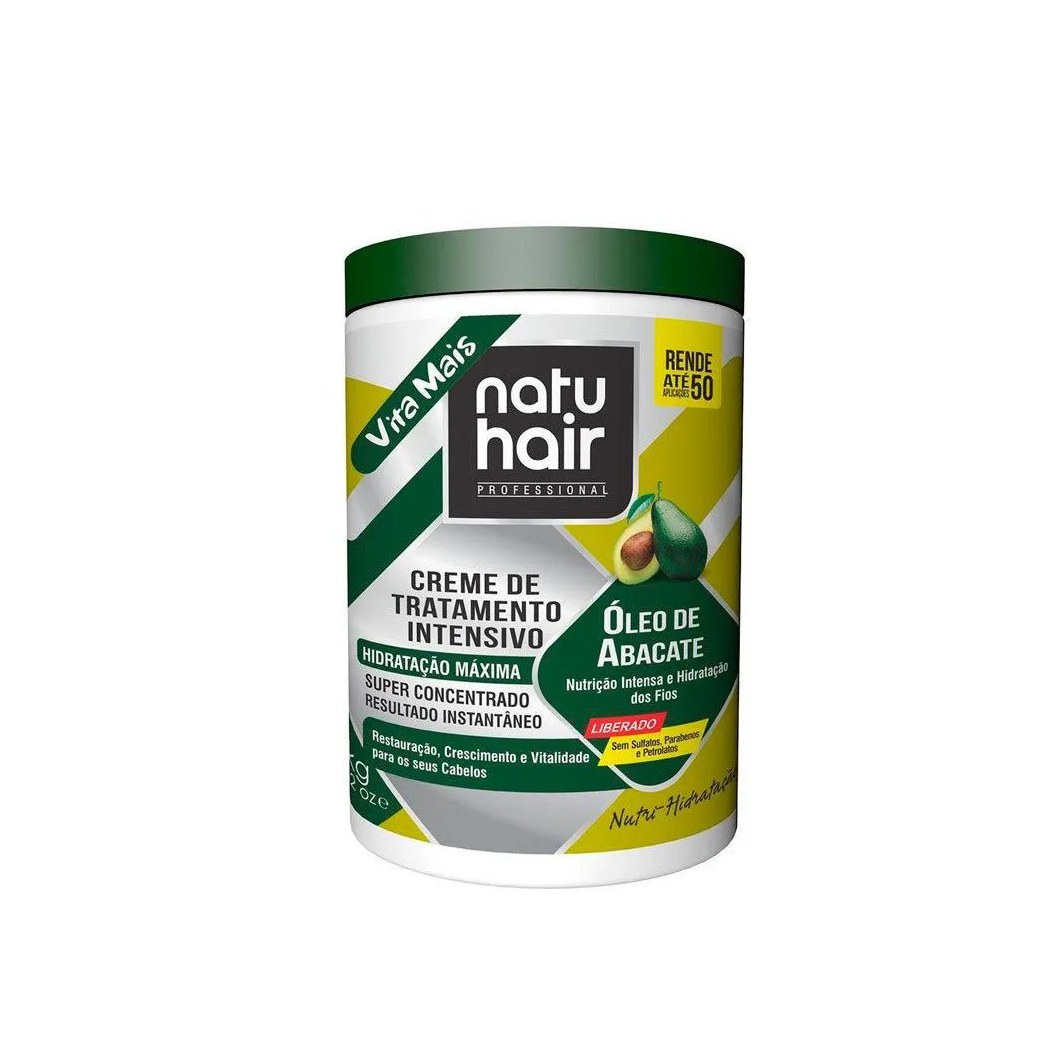 Creme de Tratamento Natu Hair Intensivo Óleo Abacate 1KG