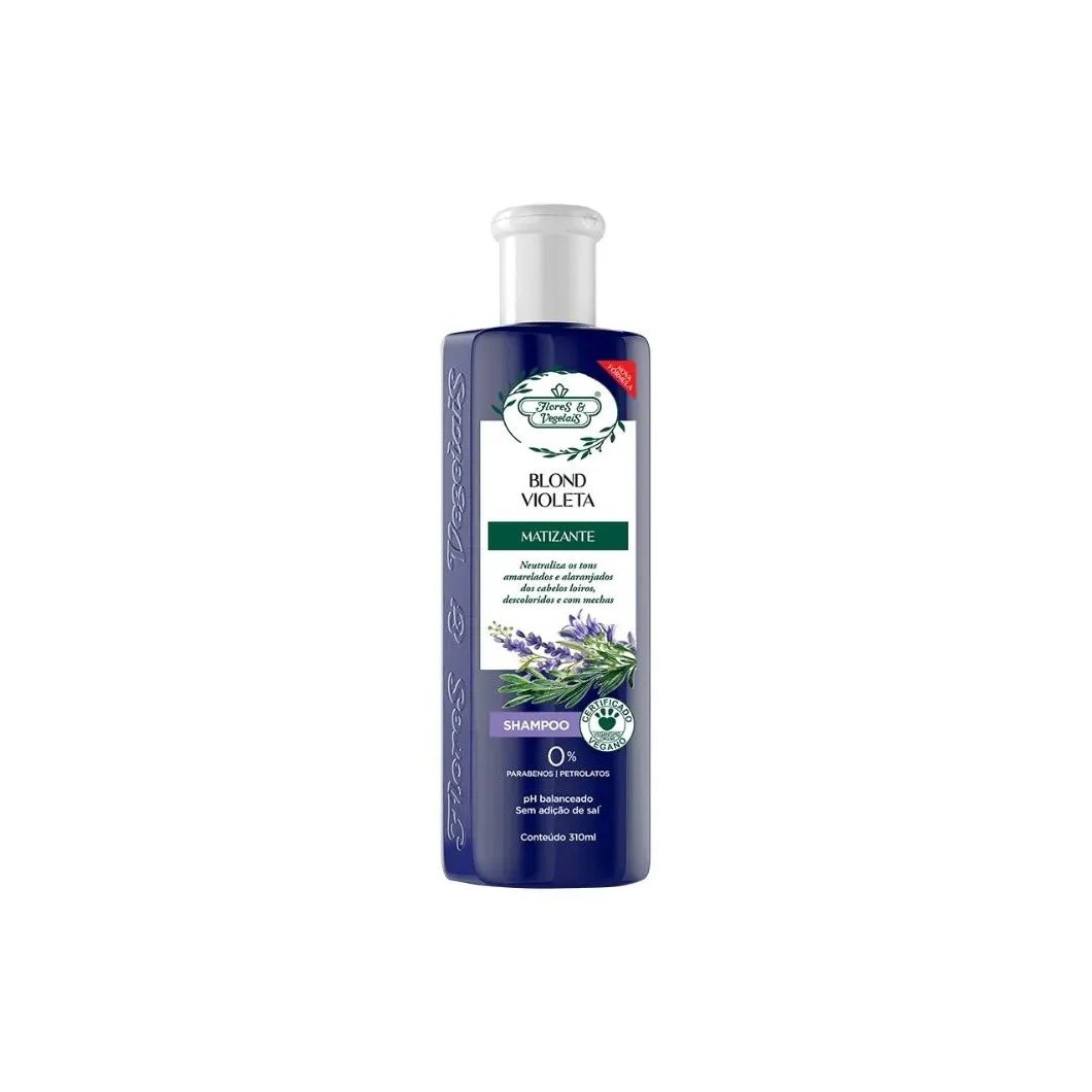 Shampoo Flores e Vegetais Desamarelador 300ml