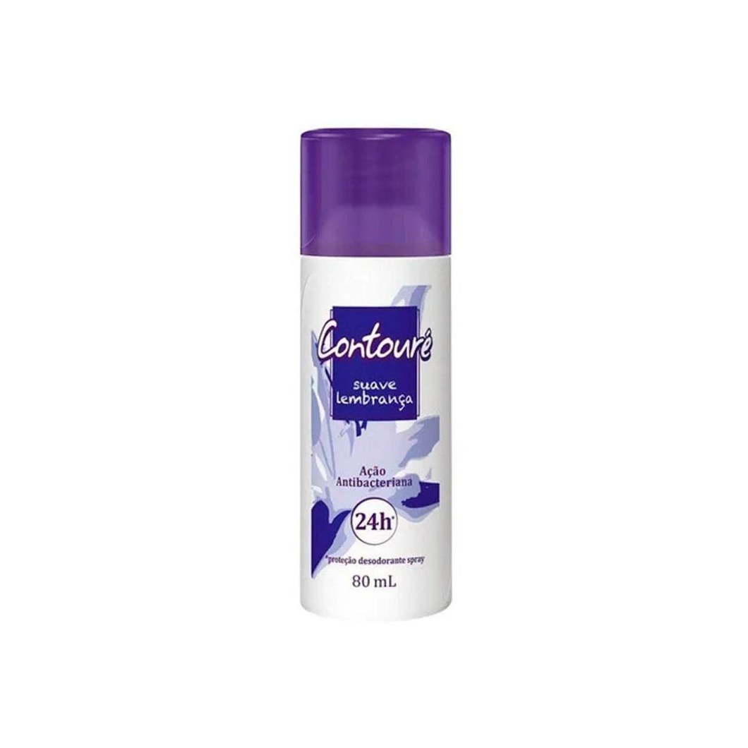 Desodorante Spray Contouré Suaves Lembranças Feminino sem Alumínio 24h 80ml
