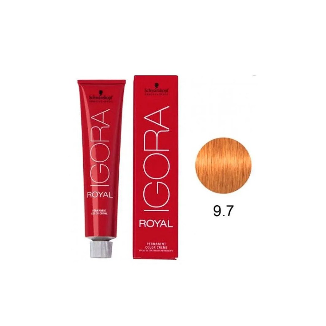 Tintura Schwarzkopf Igora Royal 9.7 Louro Extra Claro Acobreado