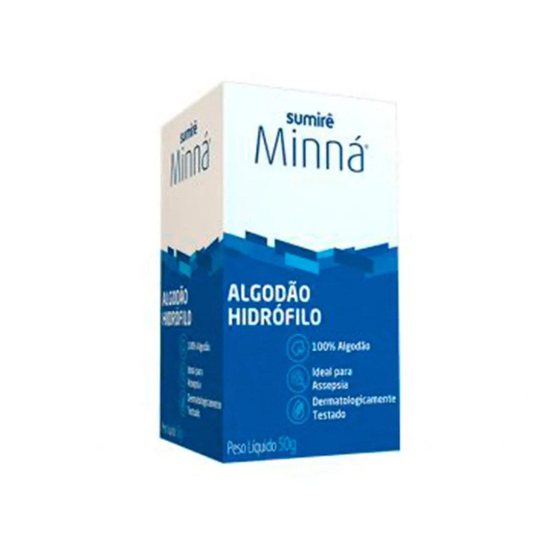 Algodão Minná Hidrófilo 50g