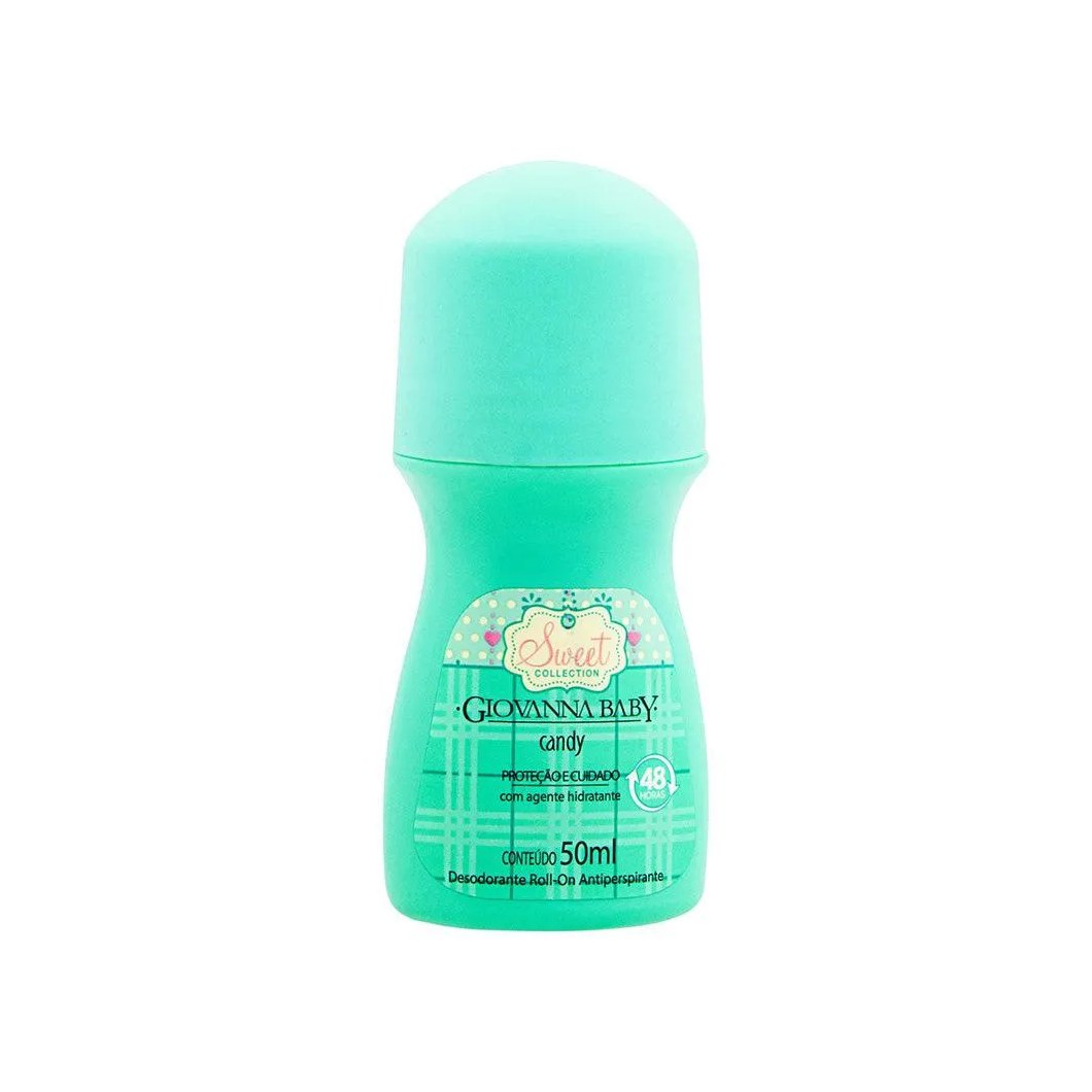Desodorante Antitranspirante Roll-on Giovanna Baby Sweet Collection Candy Feminino 48h 50ml