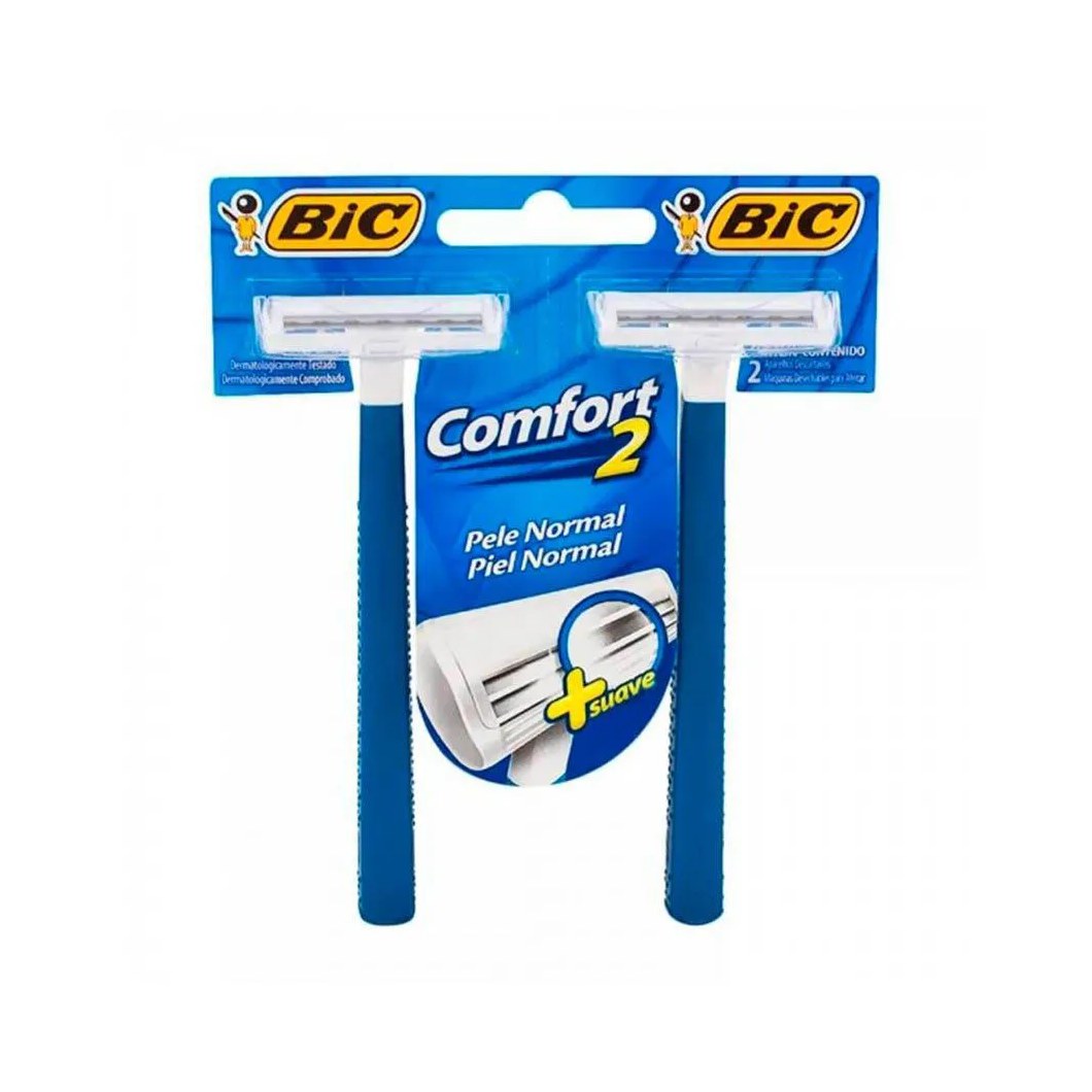 Aparelho de Barbear Bic Comfort 2 Twin Pele Normal C/2un