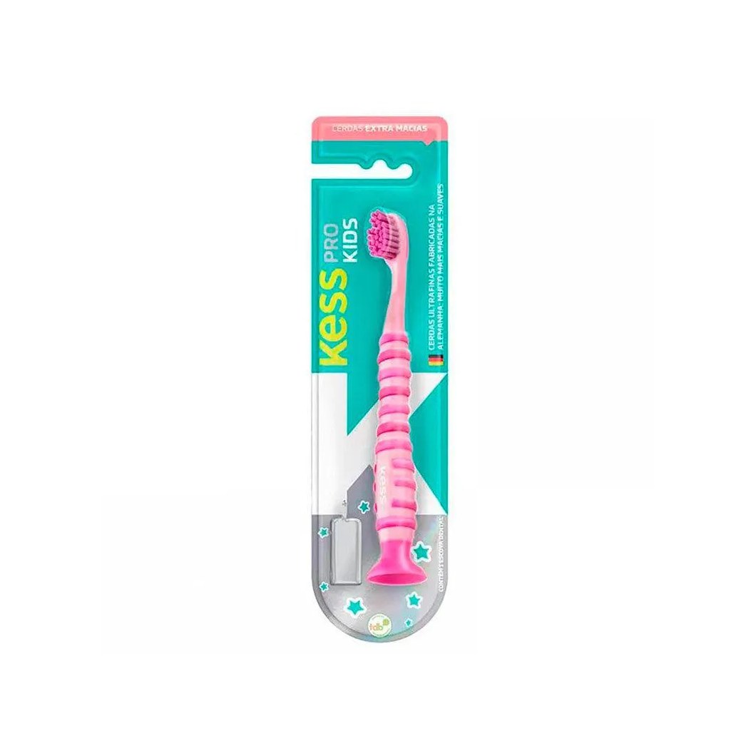 Escova Dental Kess Pro Kids Extra Macia Cores Sortidas