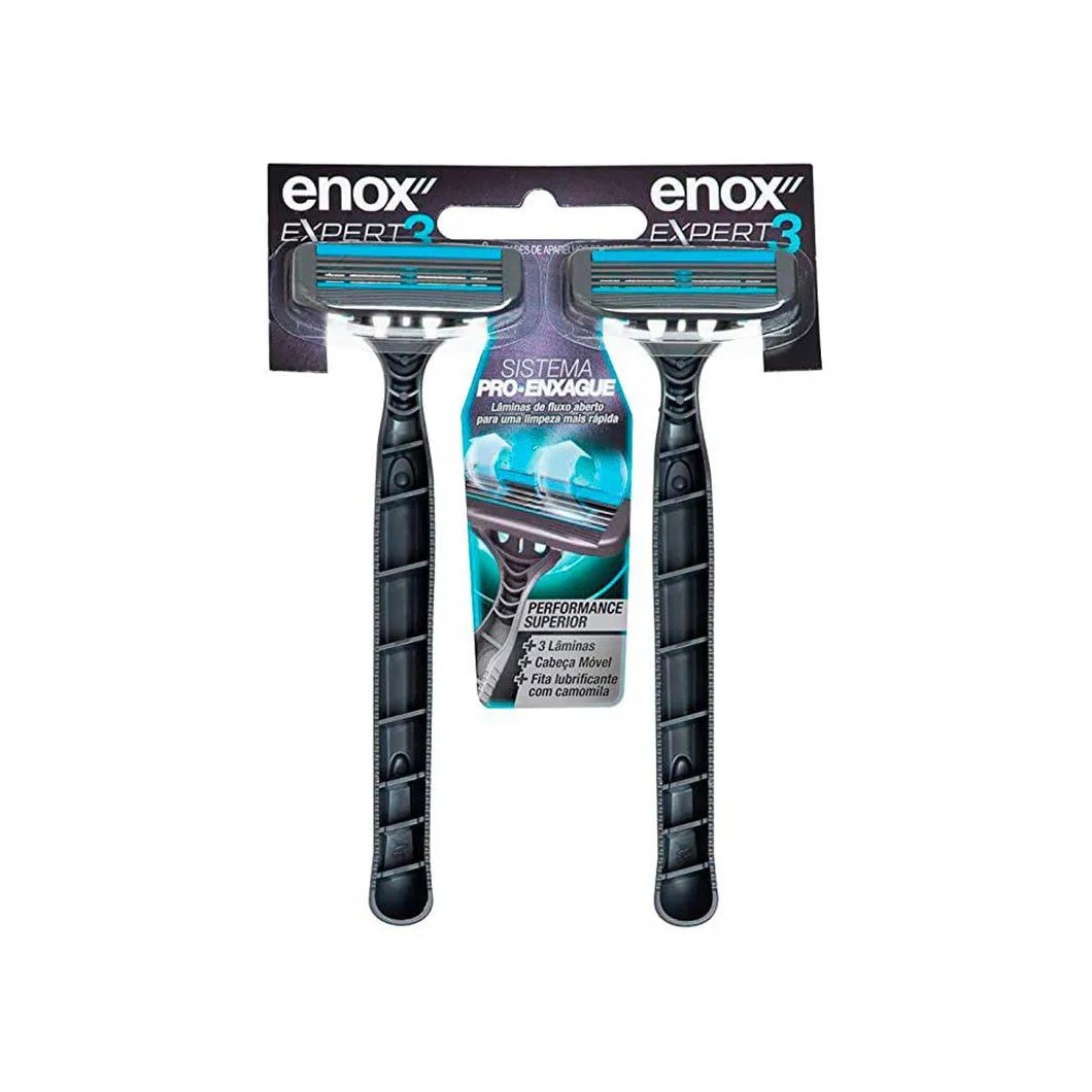 Aparelho de Barbear Enox Expert 3 Lâminas C/2un