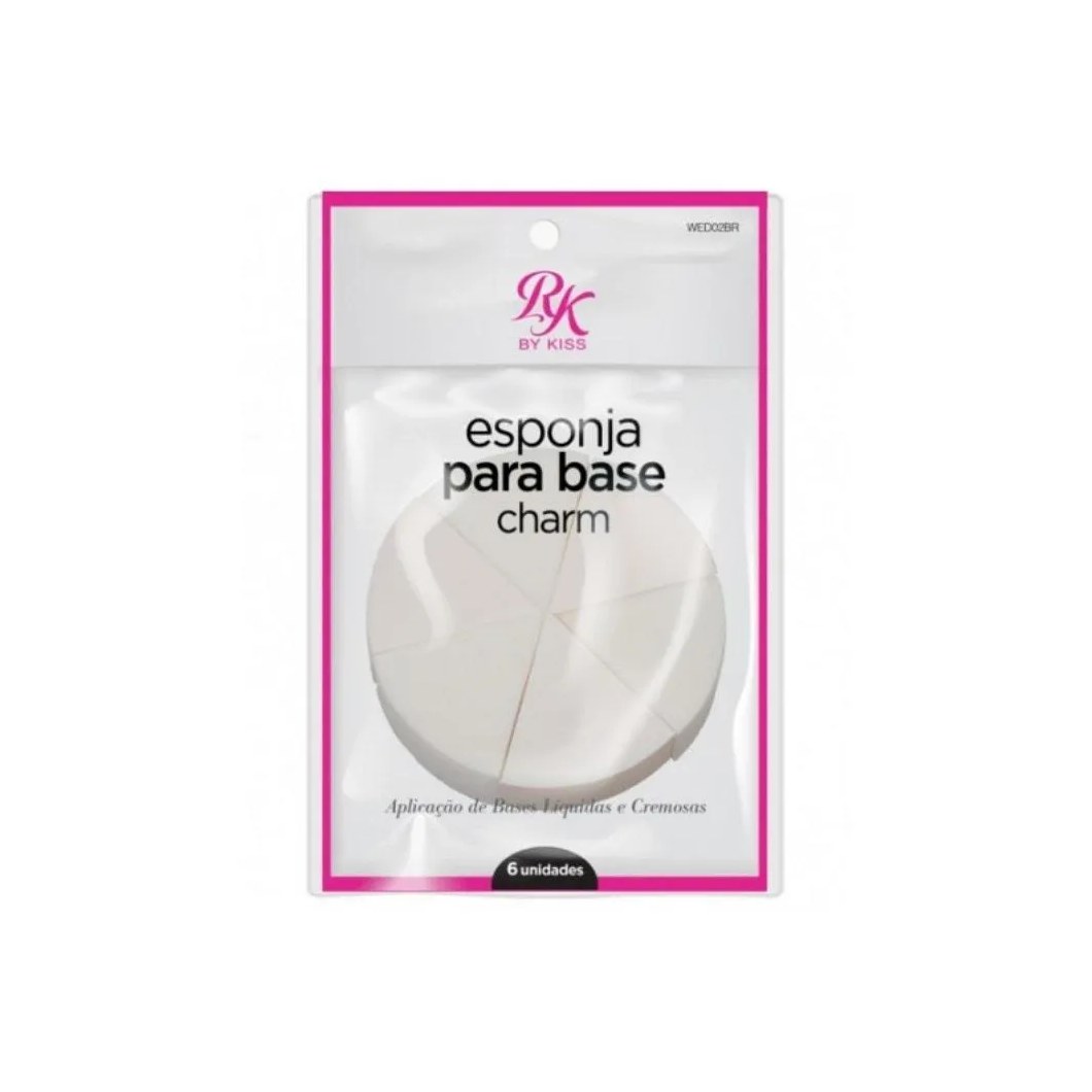 Esponja para Maquiagem Kiss Base Charm Wed02br