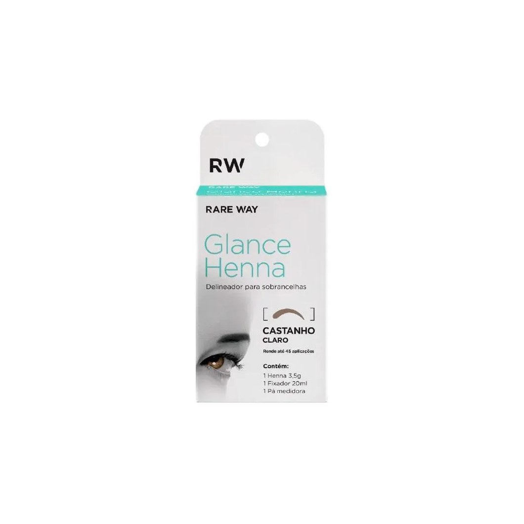 Henna para Sobrancelha Glance Castanho Claro 3,5g