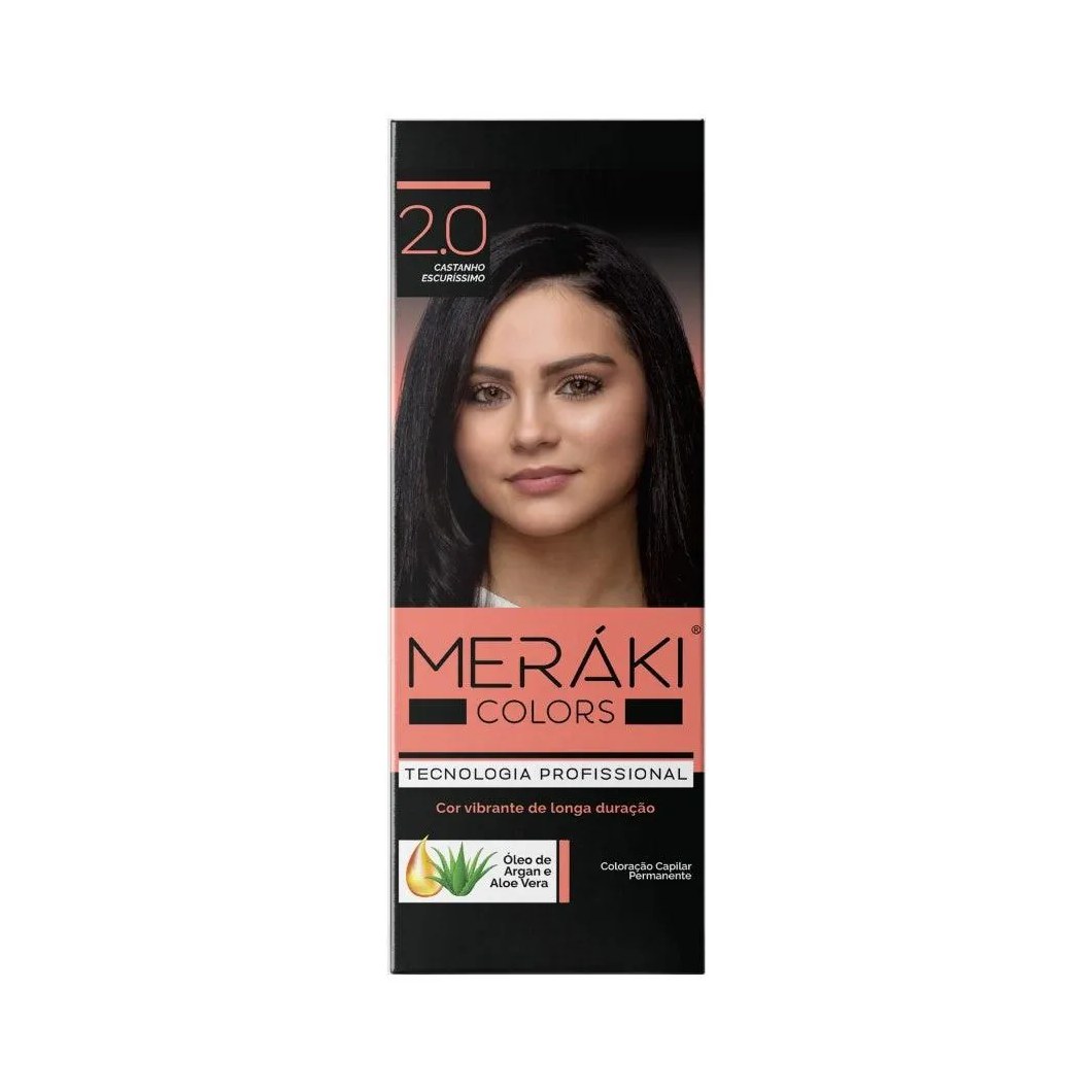 Kit Tintura Meráki Color Castanho Escuríssimo 2.0 125gr