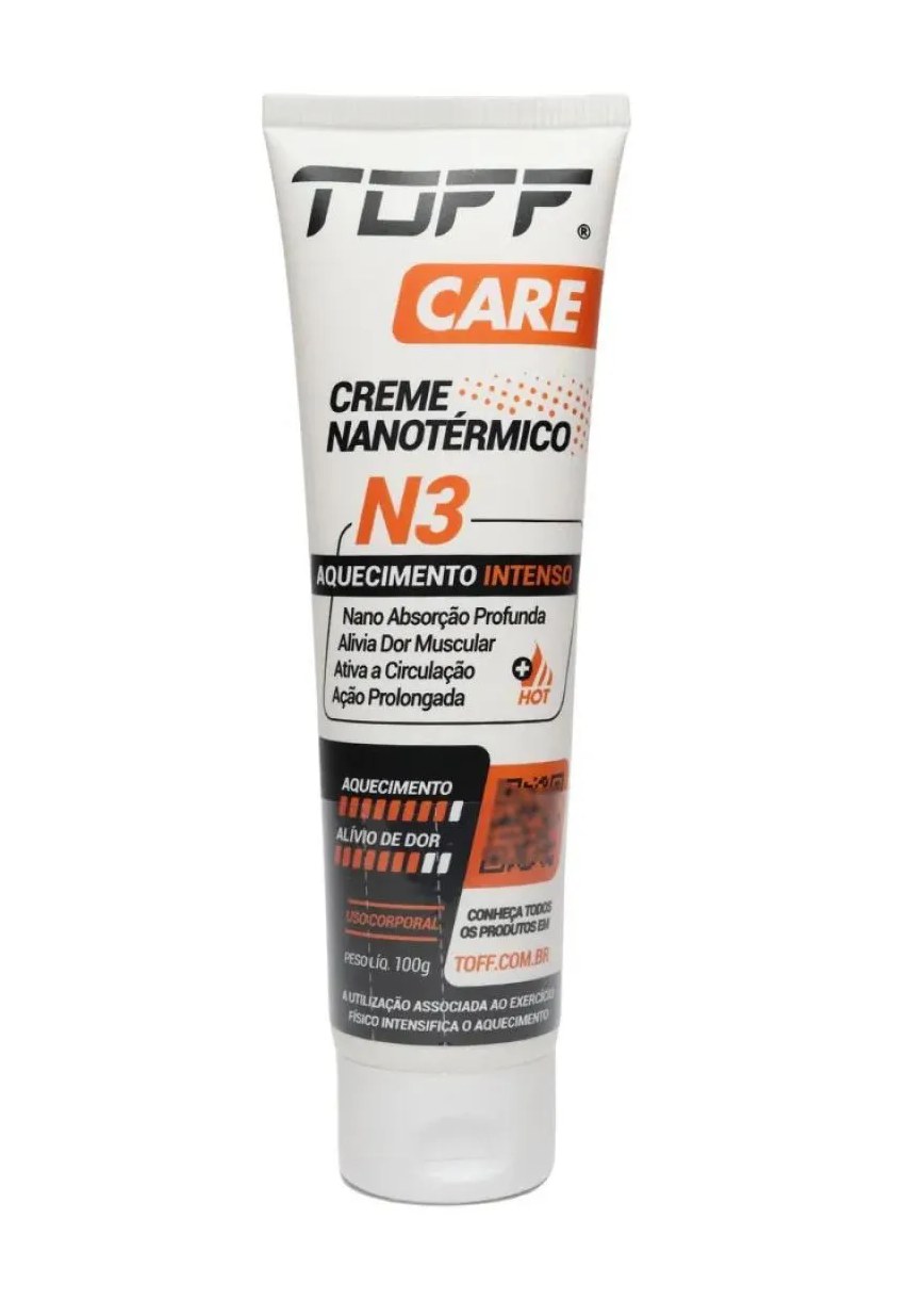 Toff Care Creme Nanotérmico Para Alívio Da Dor N3 - Aquecimento Intenso