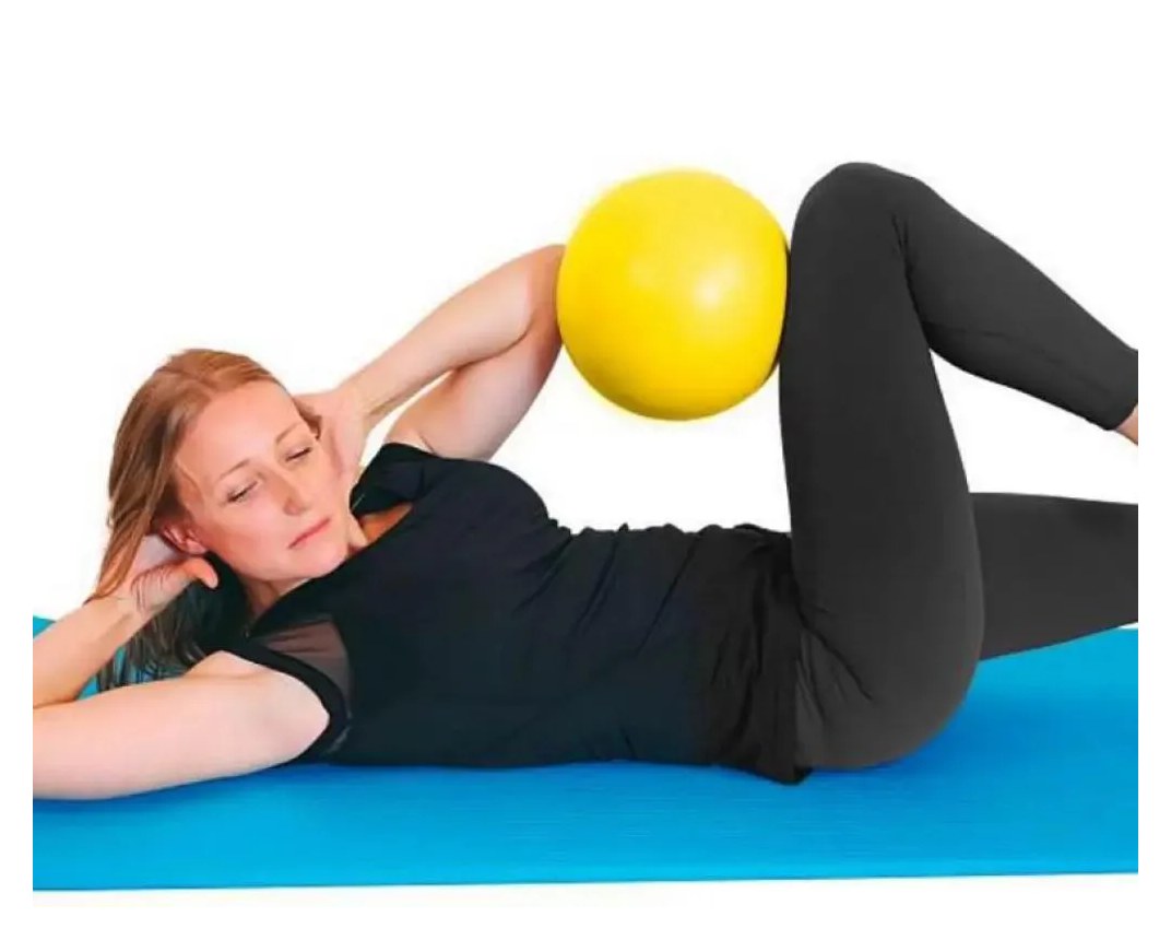 Bola para Pilates e Exercícios Amarelo Ortho Pauher