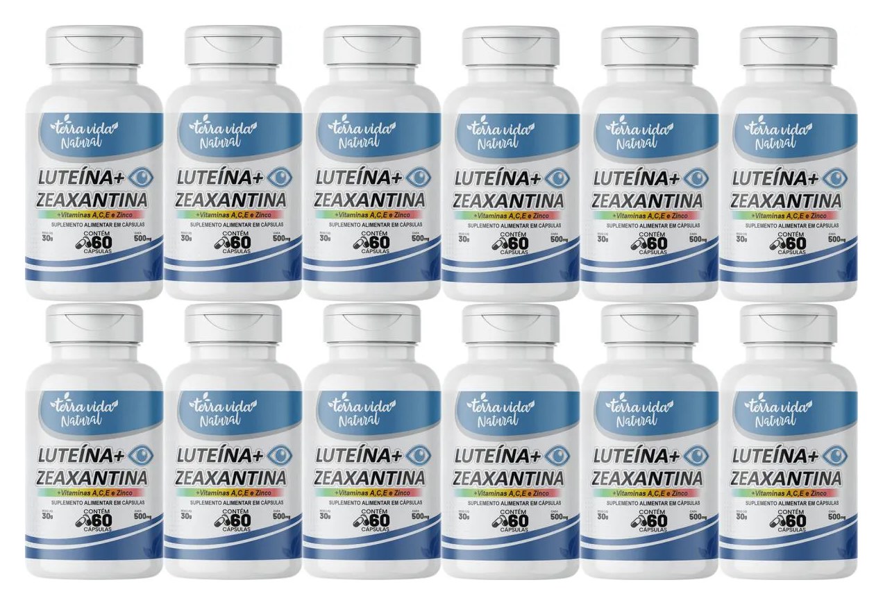 12 Luteína com Zeaxantina Terra Vida Natural