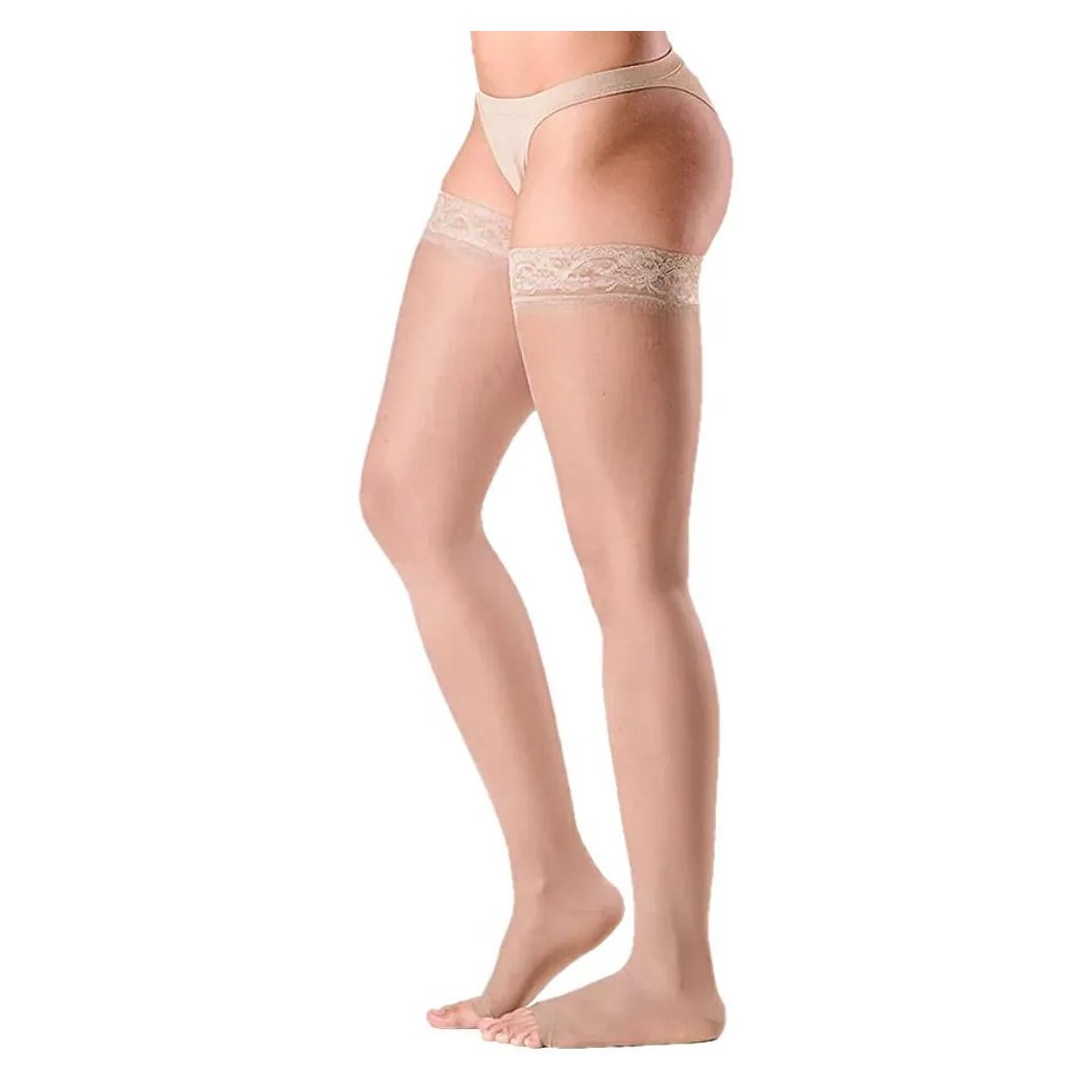 Meia 7/8 Sigvaris Audace 15-20mmhg Aberta Natural Tam 1