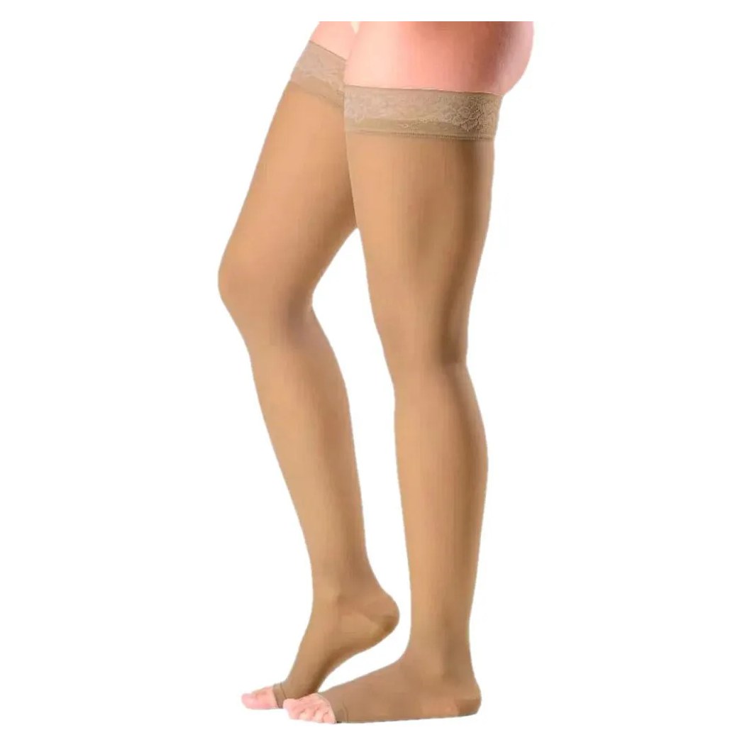 Meia 7/8 Ever Sheer 20-30 Mmhg Aberta Natural Tam M2
