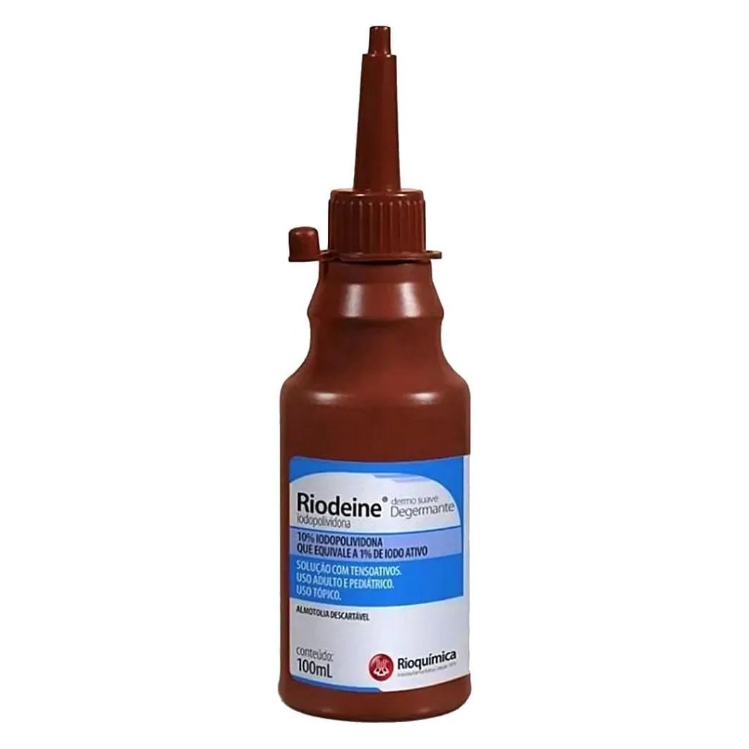 Riodeine Iodopovidona Degermante Dermo Suave 100ml - Unidade