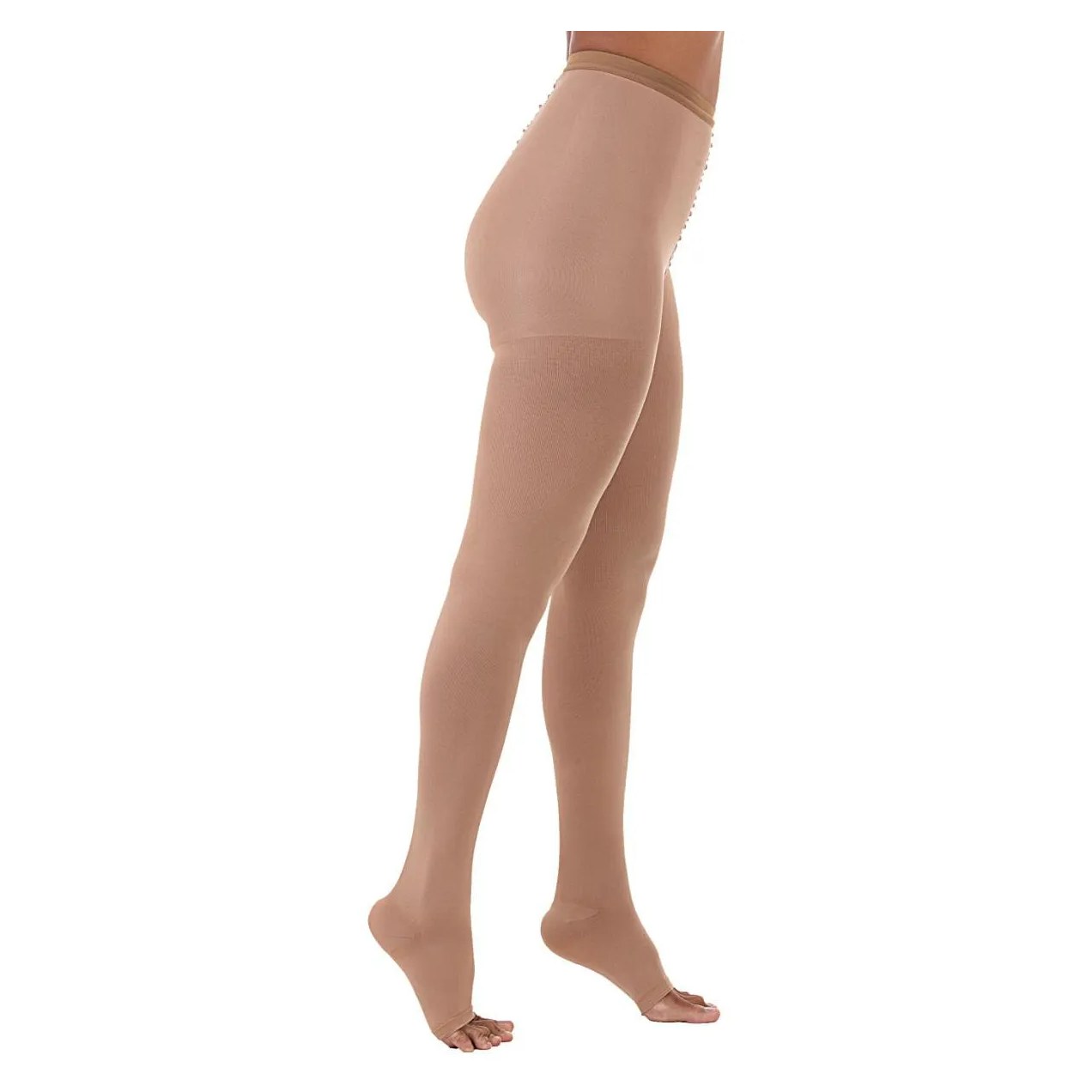 Meia-calça de Compressão Venosan Ultraline 4000 20-30mmhg Pé Aberto Bege Tam M